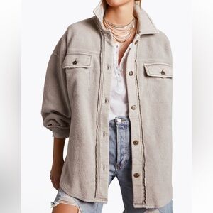 Free People We the Free Ruby Fleece Shirt Jacket Size XS